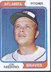 1974 Topps Baseball Cards      504     Joe Niekro